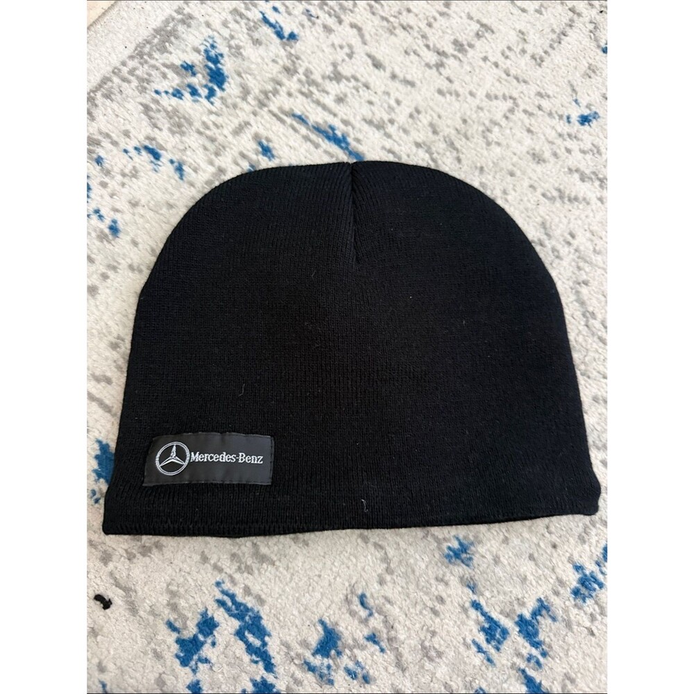 Mercedes-Benz Black Knit Beanie Hat